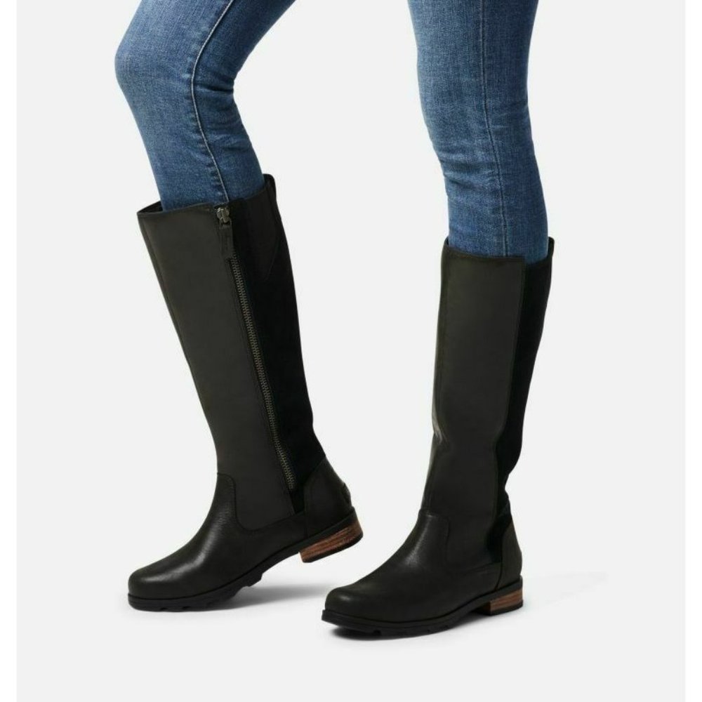 Sorel Emelie Black Tall NL3311 Premium Waterproof